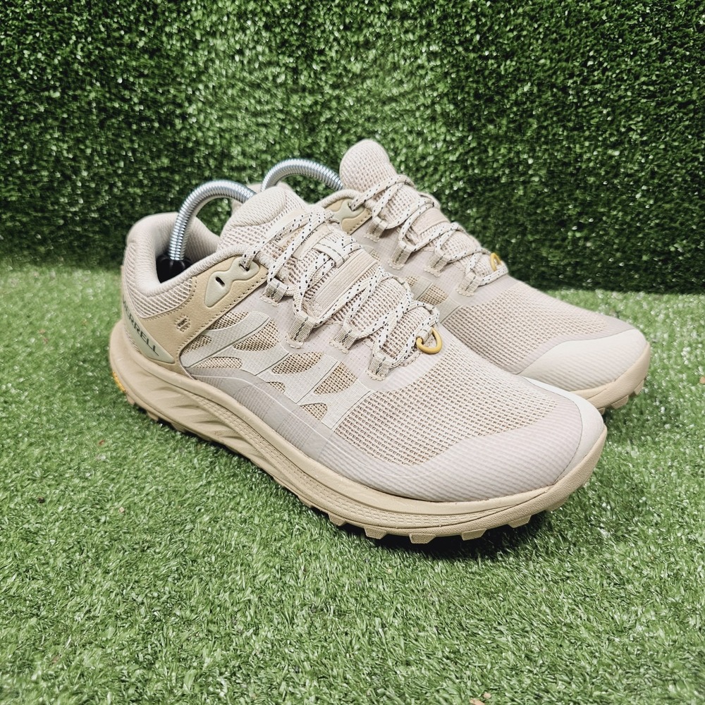 Merrell Antora 3 Beige Athletic Trail Running Hiking Sneakers Womens Size 10